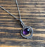 Amethyst Intricate Design Boho Silver Necklace by Springwaves