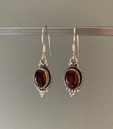 Boho Garnet Earrings