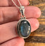 Labradorite Bohemian Oval Sterling Silver Necklace