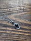 Boho Garnet Ornate Oval Necklace