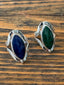 Reversible Gemstone Ring- Sterling Silver-Adjustable