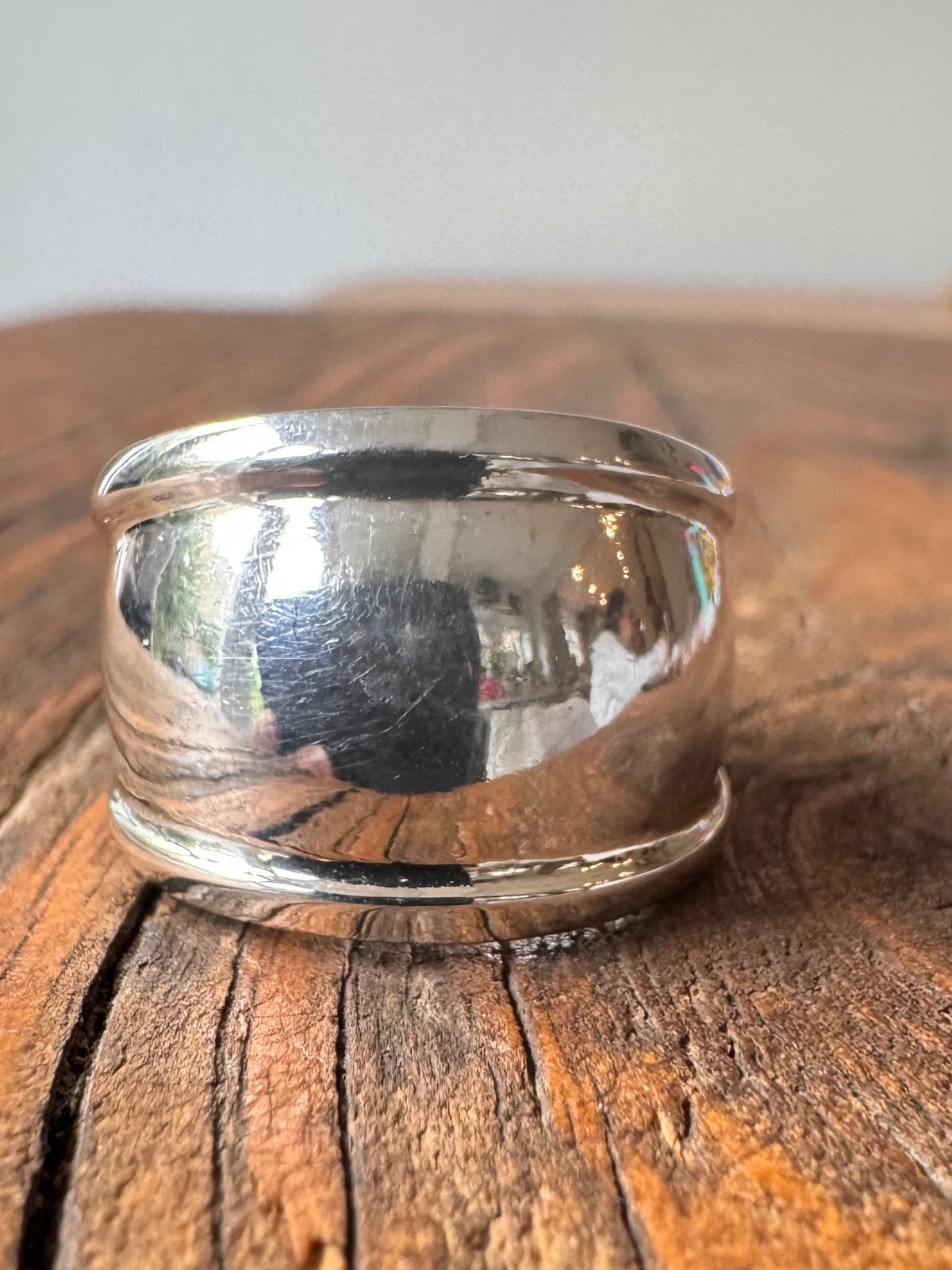 Sterling Silver Domed Ring-Adjustable