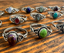 Gemstone Boho Sterling Silver Ring - Gemstone & Size Options