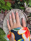 Silver Wave Wrap Ring - Adjustable