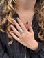Full FingerSterling Silver Dome Ring-Adjustable