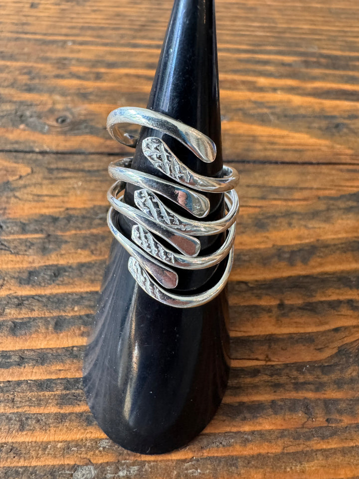 Serpent Sterling Silver Statement Ring