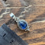 Dainty Boho Kyanite Teardrop Silver Pendant Necklace