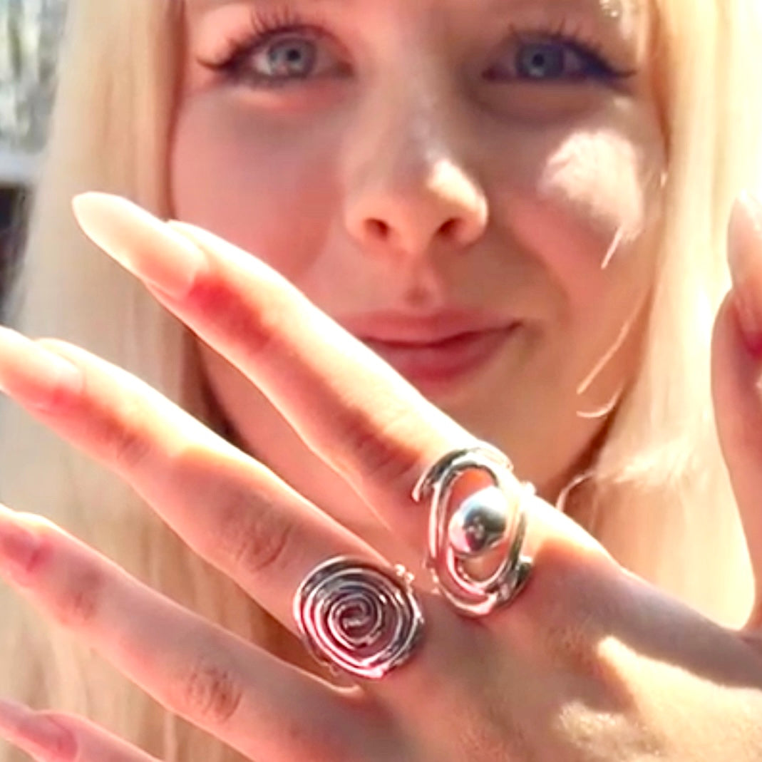 Spiral Sterling Silver Ring