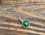 Green Onyx Sunburst  Necklace