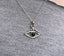 Black Onyx Turkish Eye / Third Eye / Evil Eye Gemstone Pendant Necklace