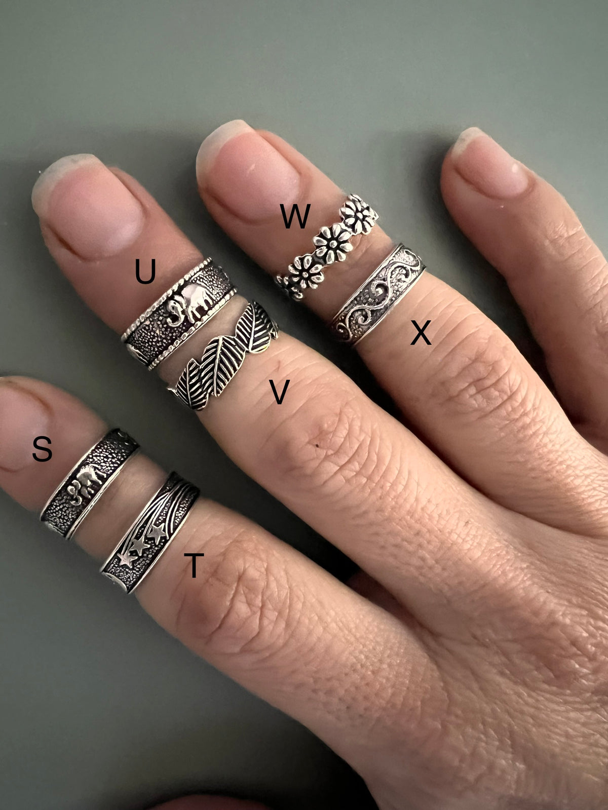 Assorted Styles - Adjustable Toe Midi or Pinky Silver Ring - Choose your Favourite