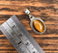 Tiger Eye Oval Dot Silver Necklace
