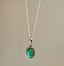 Turquoise Bohemian Oval Sterling Silver Necklace