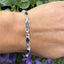 Faceted Iolite Sterling Silver Bracelet