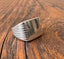 Thick Square Signet Ring Sterling Silver