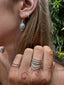 Chevron Twisted Band Sterling Silver Ring - Adjustable -Thumb Ring