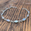 Faceted Moonstone Sterling Silver Bracelet