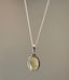 Prehnite Oval Bohemian Sterling Silver Necklace