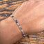 Dainty Tourmaline Sterling Silver Bracelet