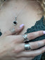 Sterling Silver Crossover Wrap Ring-Adjustable