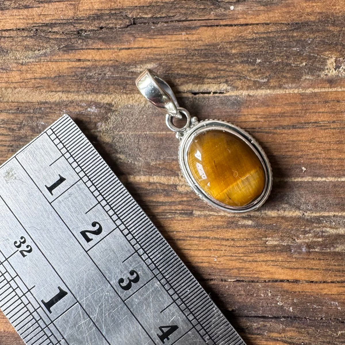 Tiger Eye Bohemian Silver Necklace