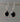 Black Onyx Oval Dot Silver Earrings