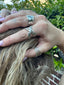 Sterling Silver Crossover Wrap Ring-Adjustable