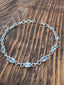 Faceted Blue Topaz Sterling Silver Bracelet
