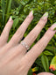 Modernist Heart Sterling Silver Band Ring