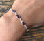 Dainty Amethyst Sterling Silver Bracelet