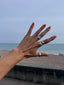 Big Leaf Wrap Sterling Silver Ring-Adjustable