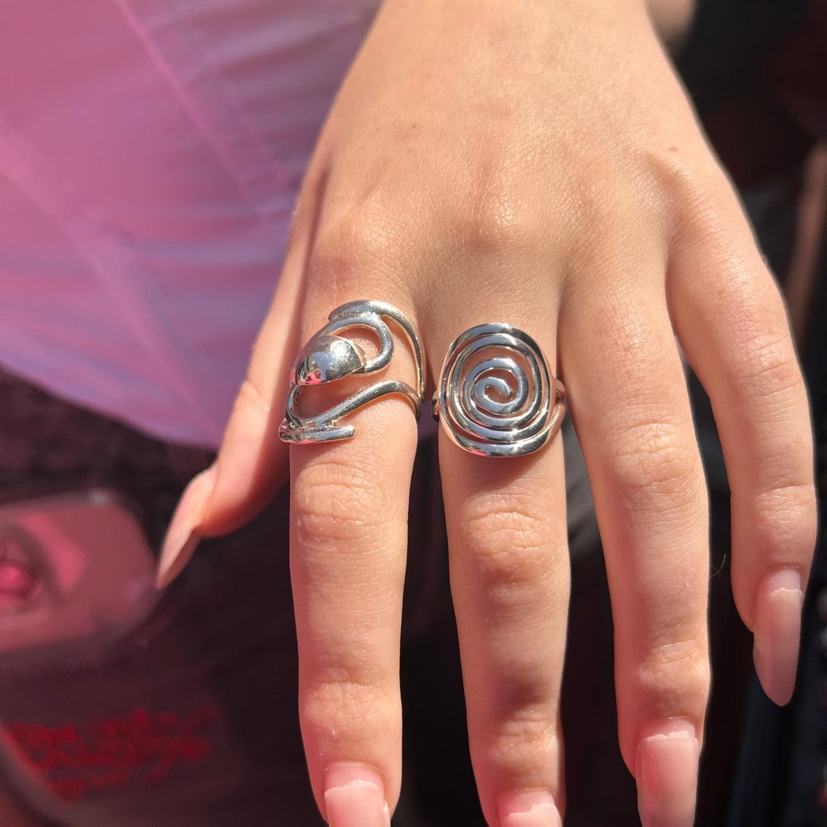 Spiral Sterling Silver Ring