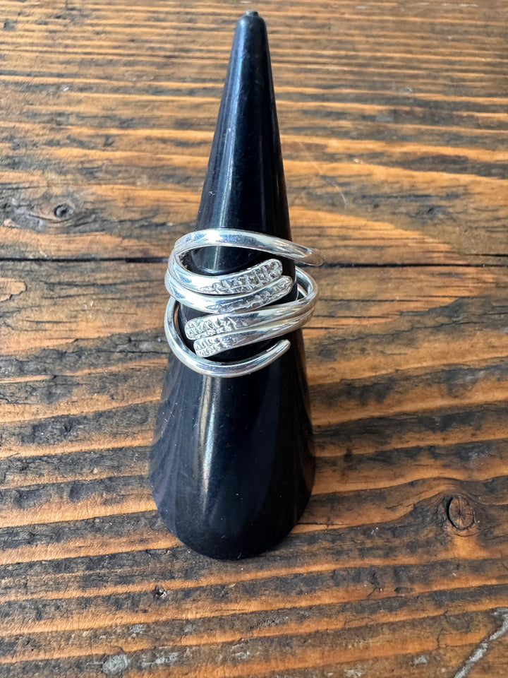 Serpent Sterling Silver Statement Ring