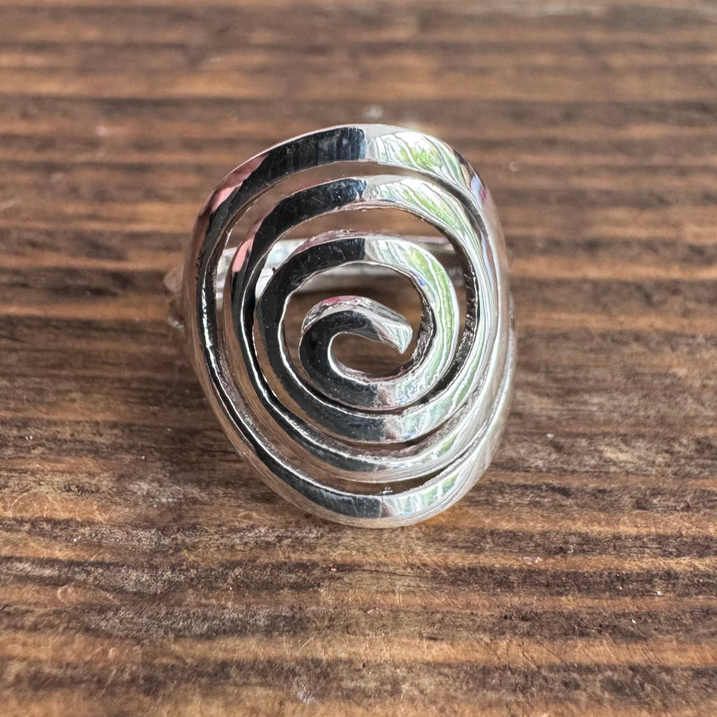 Spiral Sterling Silver Ring