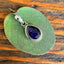 Feceted Sapphire Teardrop Silver Necklace Pendant