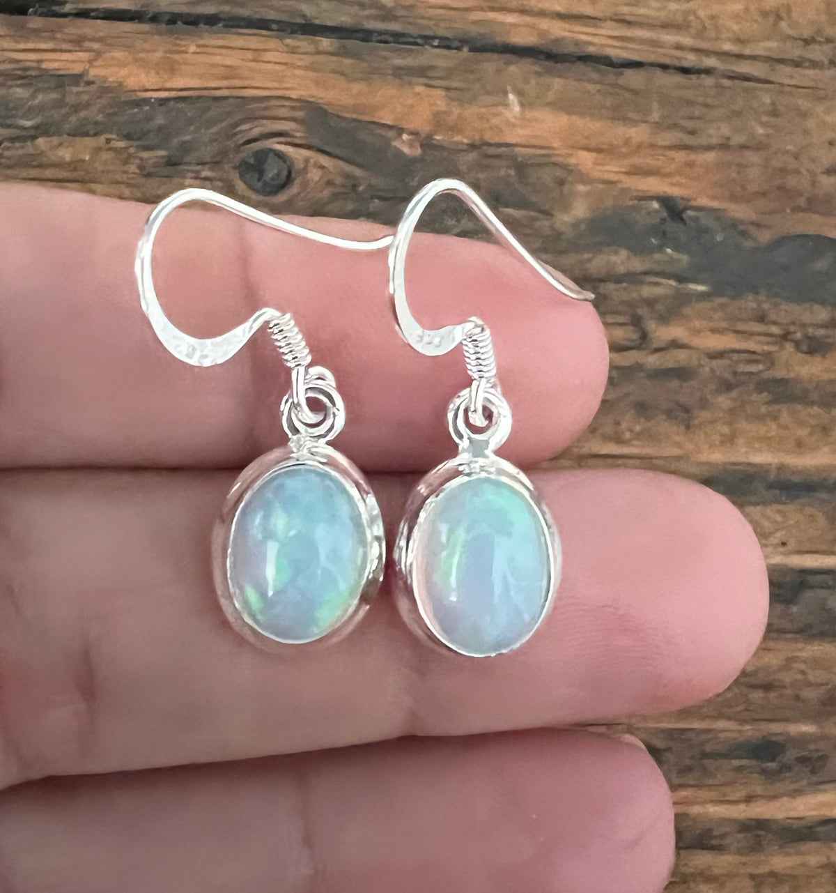 Minimalist Ethiopian Opal Earrings