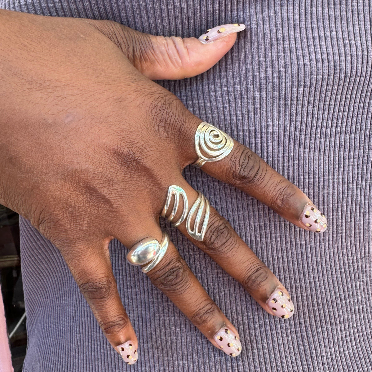 Spiral Sterling Silver Ring