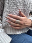 Full Finger Twisted Thick Band Sterling Silver Ring-Adjustable