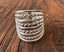 Full Finger Twisted Thick Band Sterling Silver Ring-Adjustable