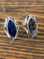 Reversible Gemstone Ring- Sterling Silver-Adjustable