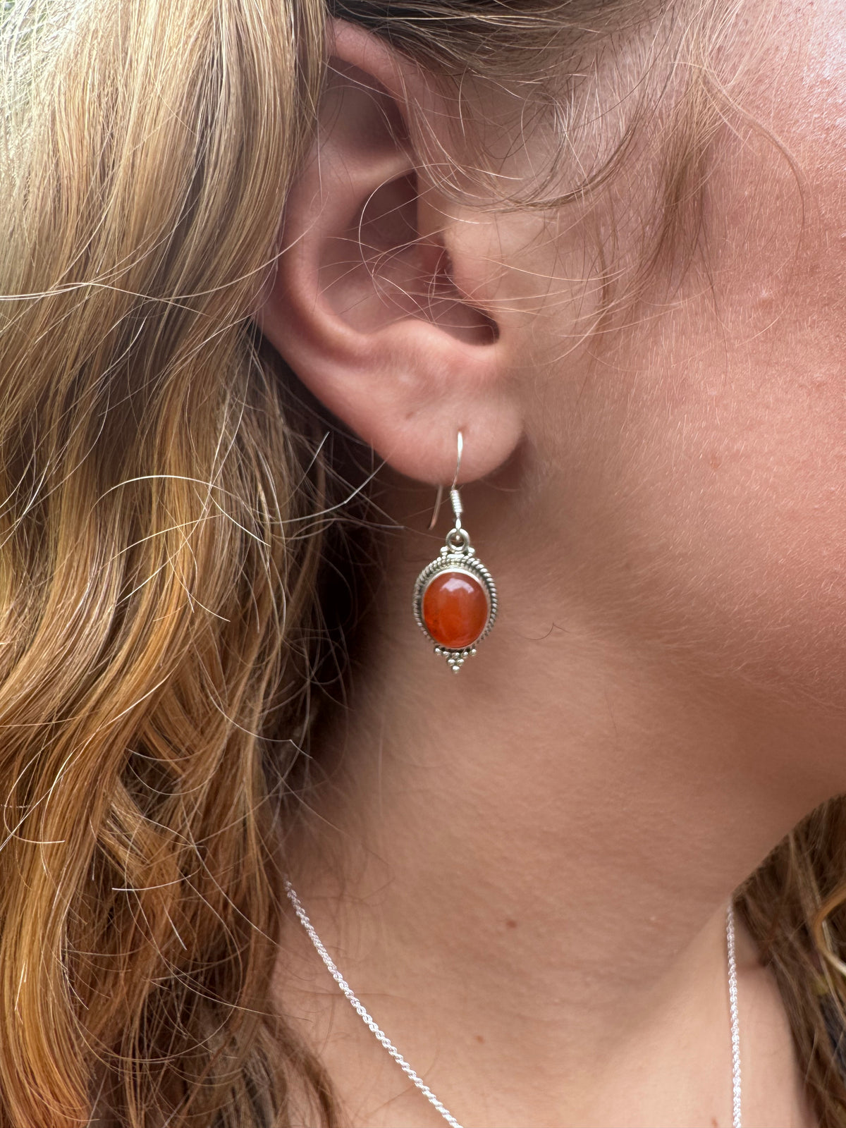 Boho Carnelian Earrings