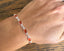 Dainty Carnelian Sterling Silver Bracelet