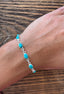 Dainty Turquoise Sterling Silver Bracelet