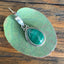 Malachite Teardrop Silver Necklace Pendant