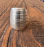 Full FingerSterling Silver Dome Ring-Adjustable