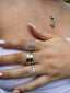 Love Heart Sterling Silver Stacking Band Ring