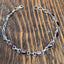Faceted Garnet Sterling Silver Bracelet
