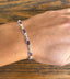 Dainty Amethyst Sterling Silver Bracelet