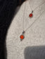 Boho Carnelian Oval Pendant Necklace