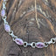 Faceted Pink Topaz Sterling Silver Bracelet